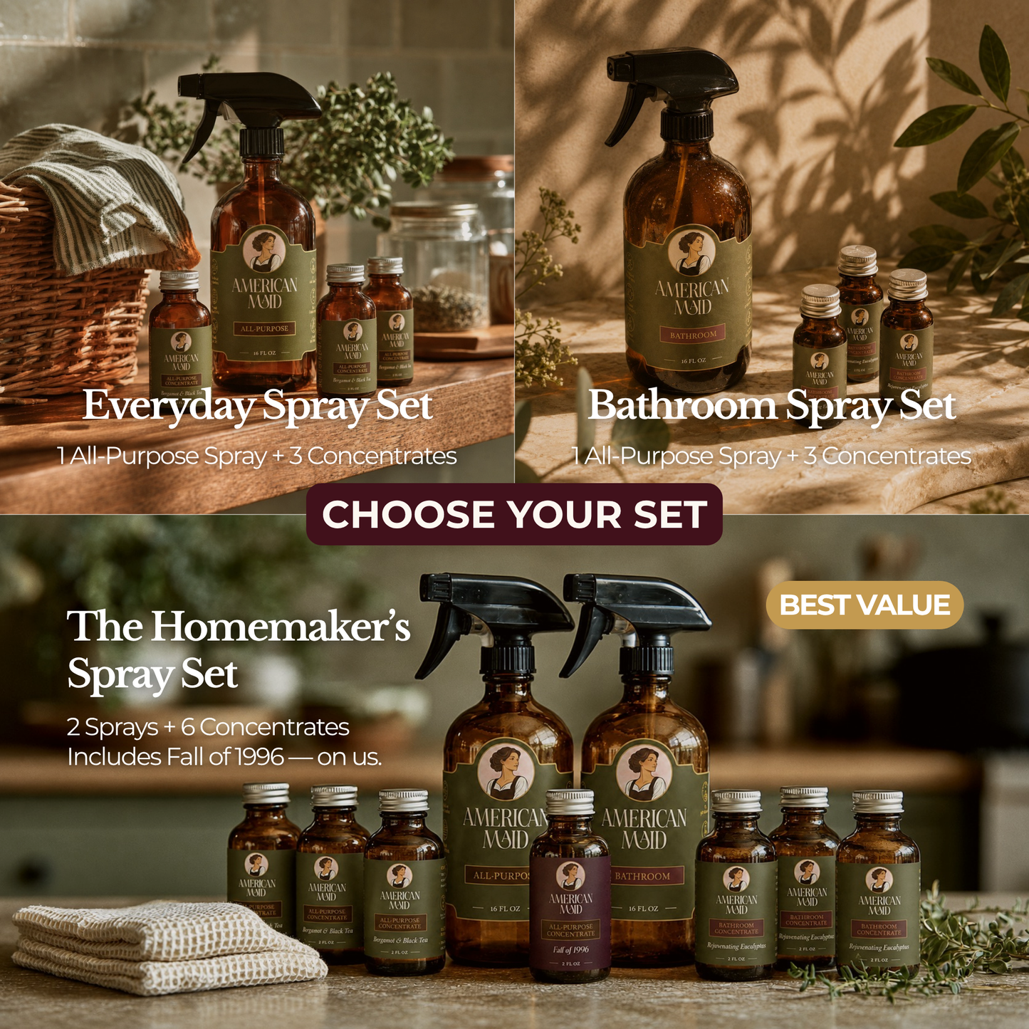 Refillable Cleaning Sprays